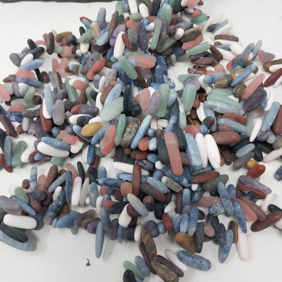 One Strand Natural Raw Mixed Agate Beads - Picture 5 of 6